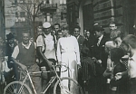 1934 - Po vtzstv Praha-Dn-Praha: Karel Zentner, Frantiek Haupt a svtov rekordmanka Zdeka Koubkov